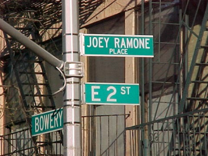 Joey Ramone sign