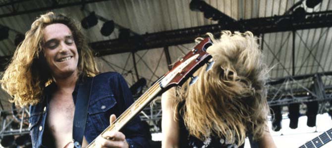 Cliff Burton & James Hetfield (Metallica)